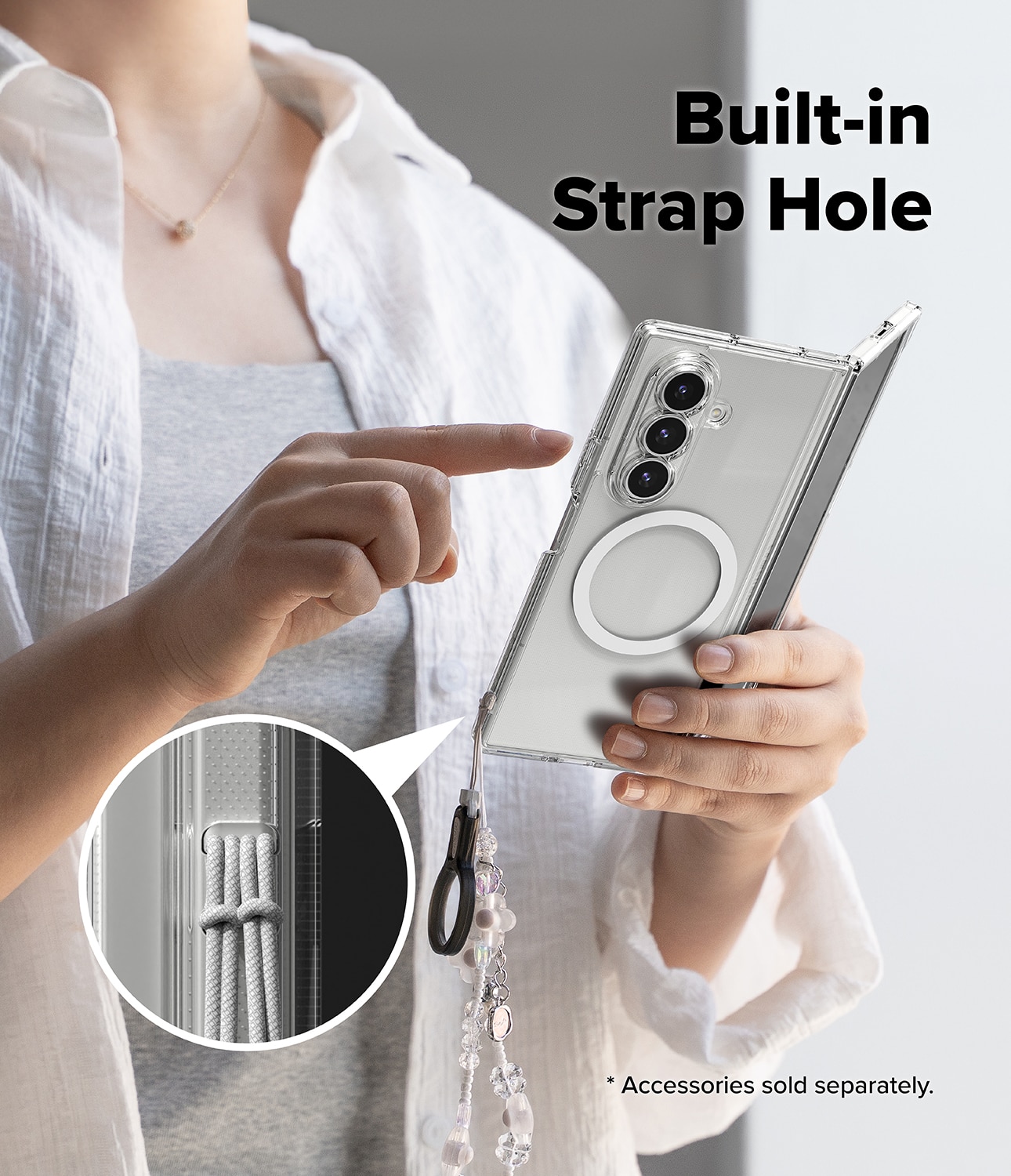 Fusion Magnetic Case Samsung Galaxy Z Fold 7 Matte Clear