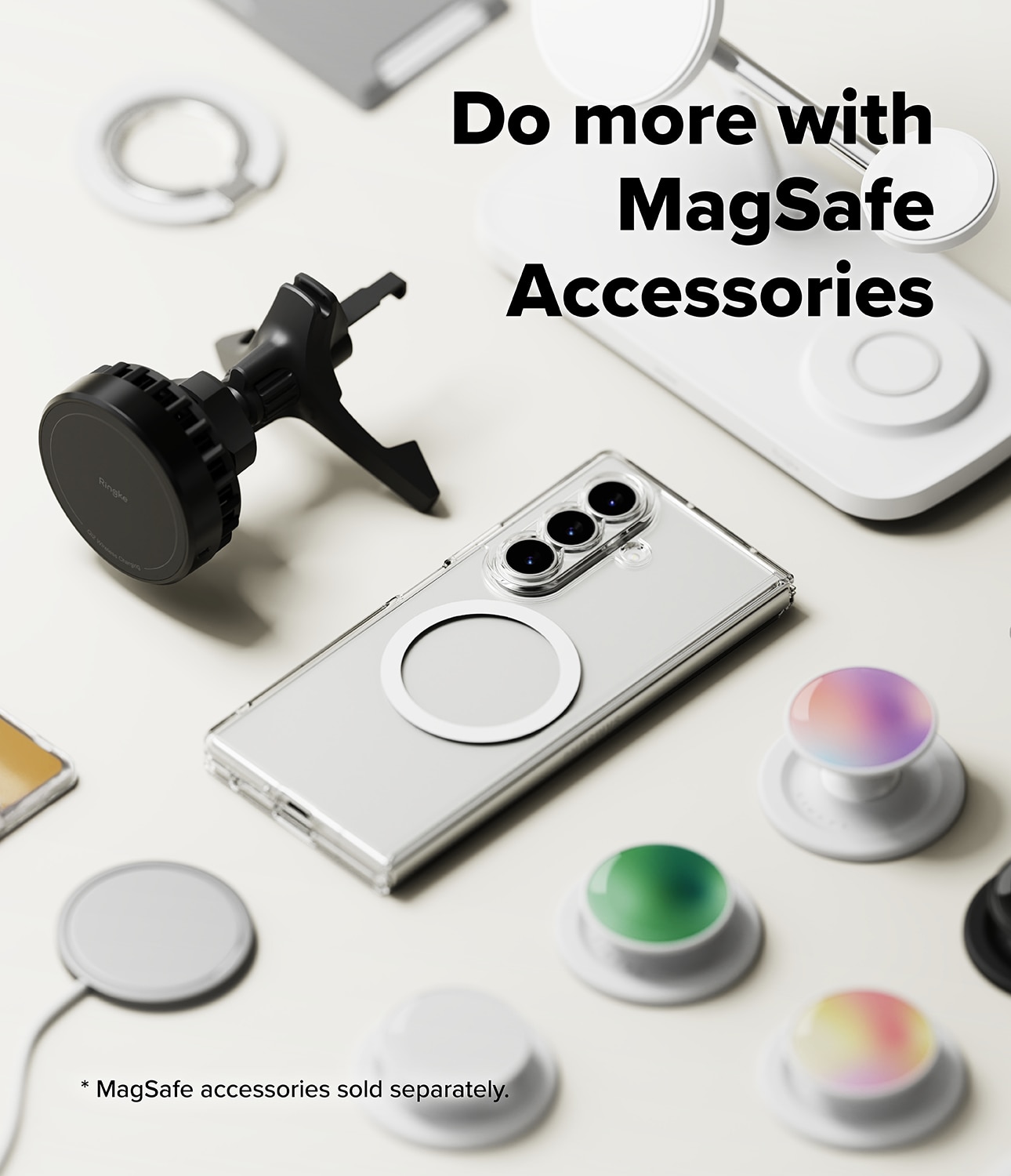 Fusion Magnetic Case Samsung Galaxy Z Fold 7 Matte Clear