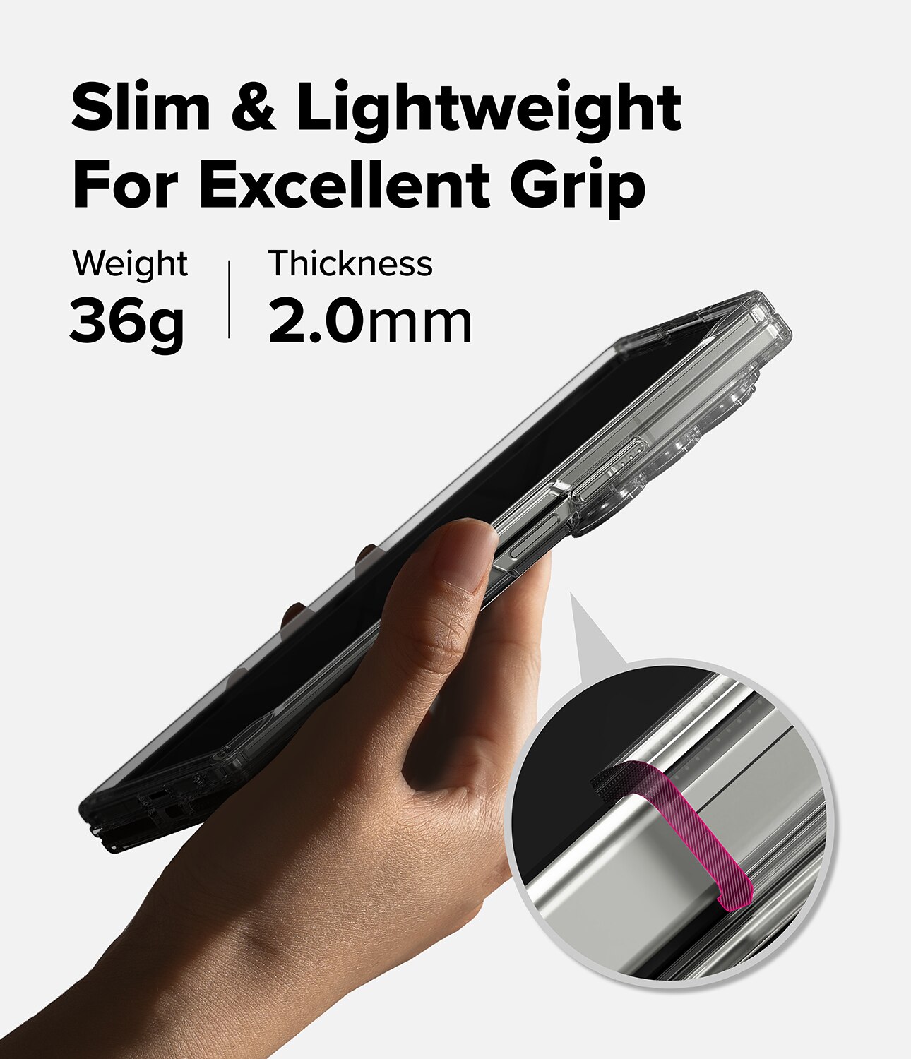 Fusion Magnetic Case Samsung Galaxy Z Fold 7 Matte Clear