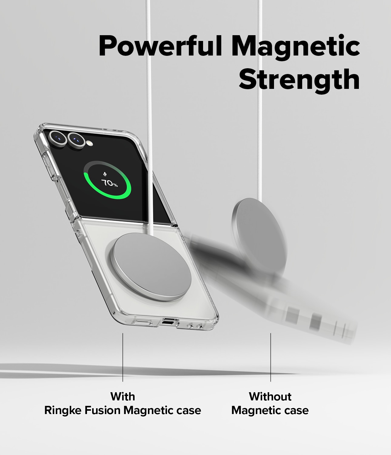 Fusion Magnetic Case Samsung Galaxy Z Flip 7 Matte Clear