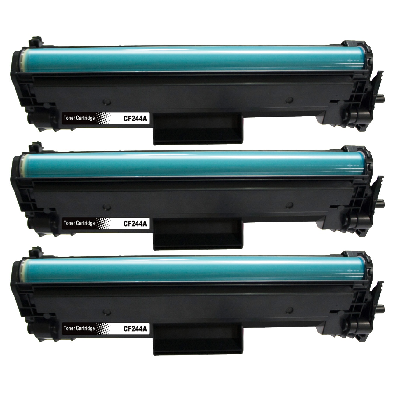 3-pack Kompatibel toner - erstatter HP 44A / CF244A - svart, 1000 sider