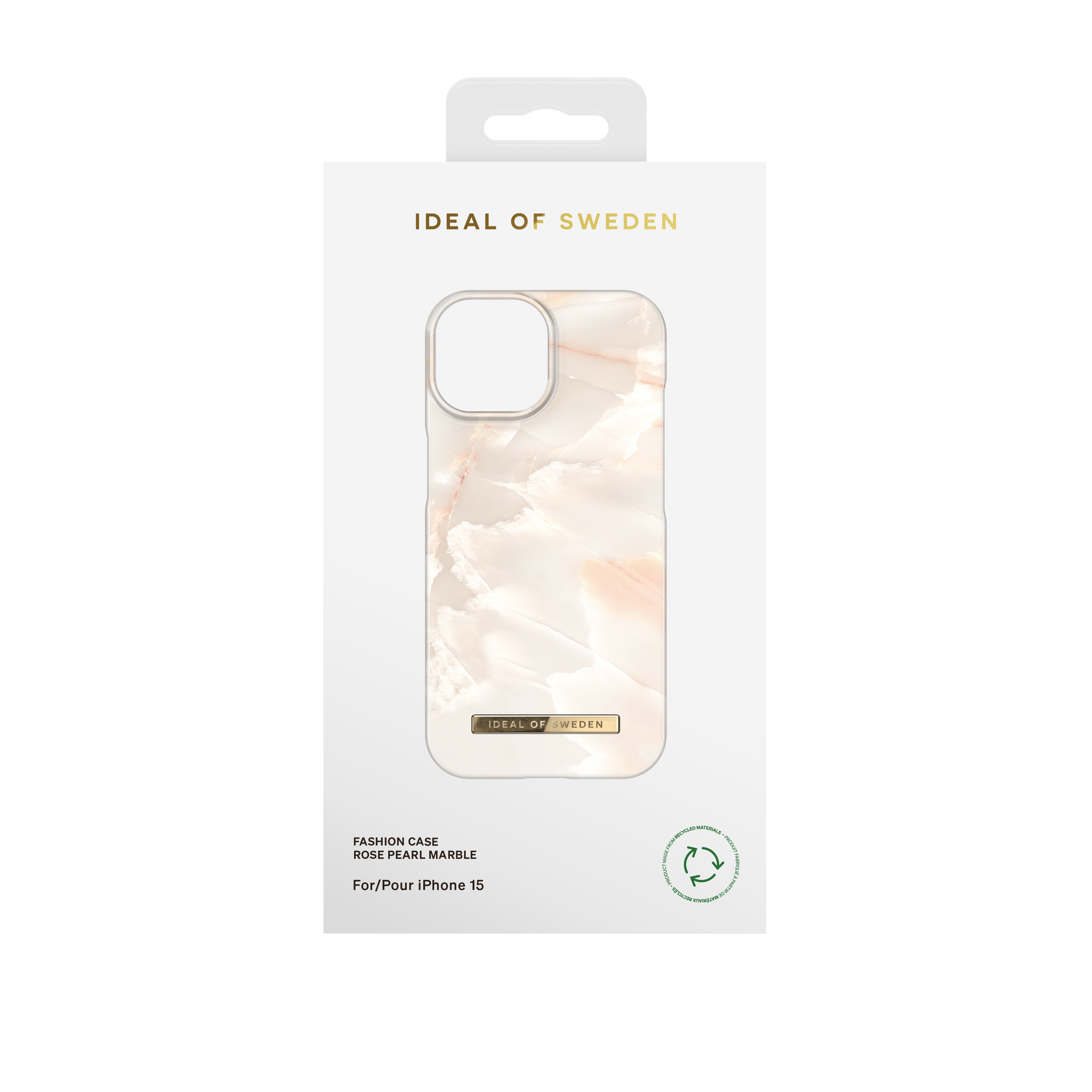 Fashion Deksel iPhone 15 Rose Pearl Marble