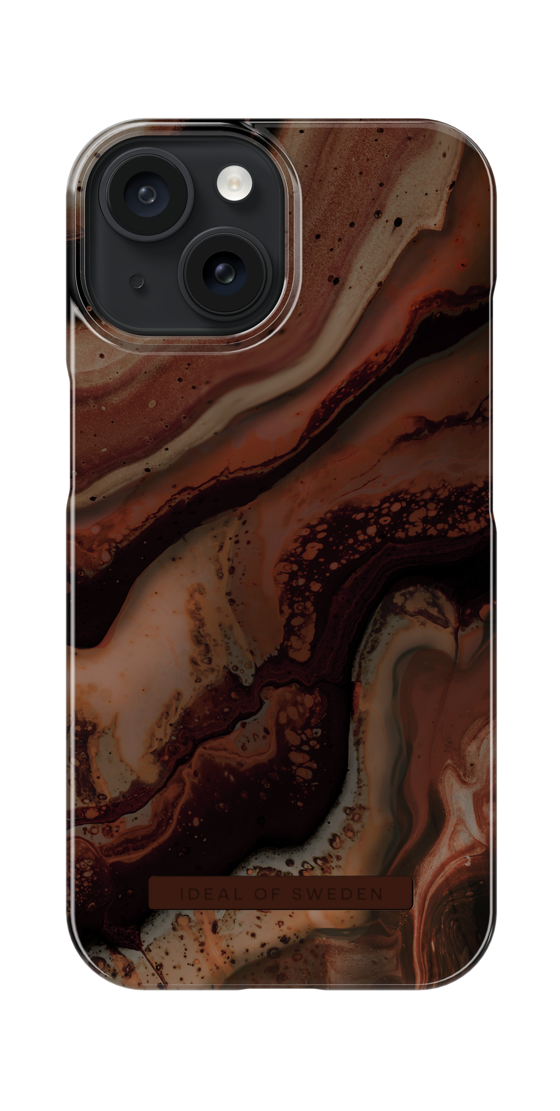 Fashion Deksel iPhone 15 Dark Amber Marble