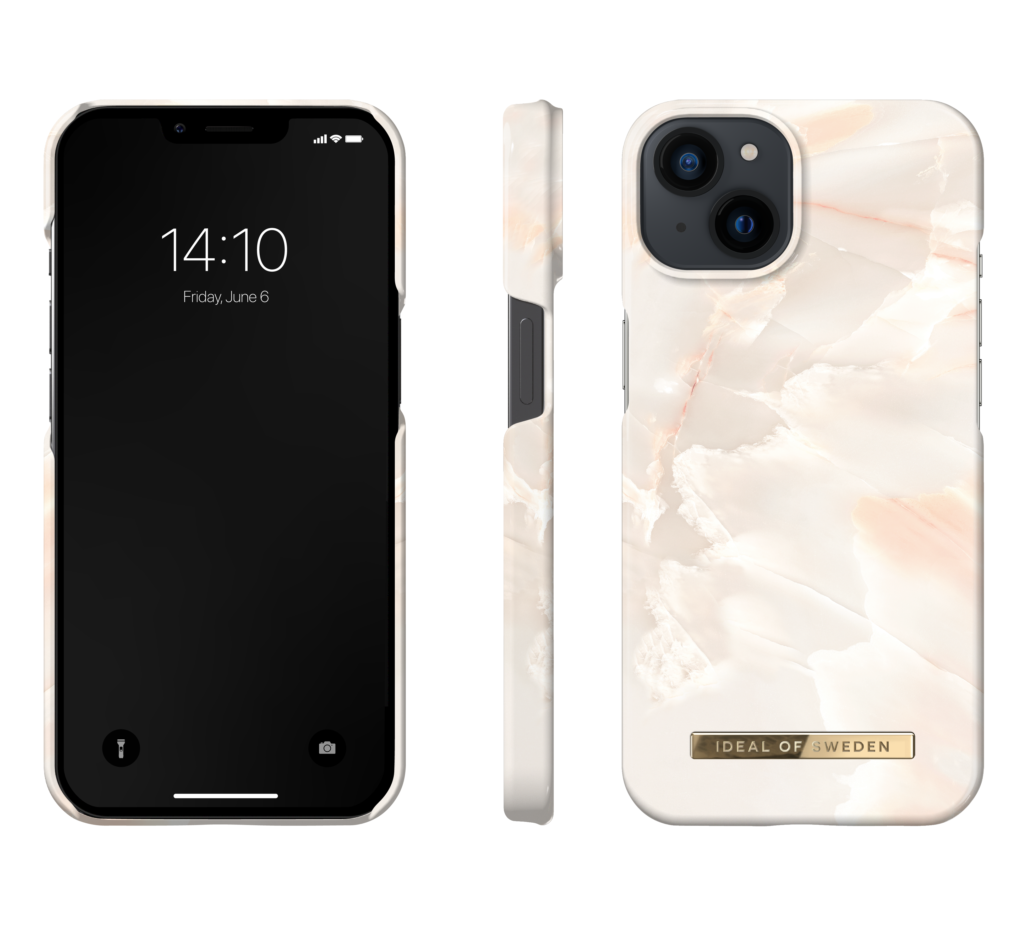Fashion Deksel iPhone 14 Rose Pearl Marble