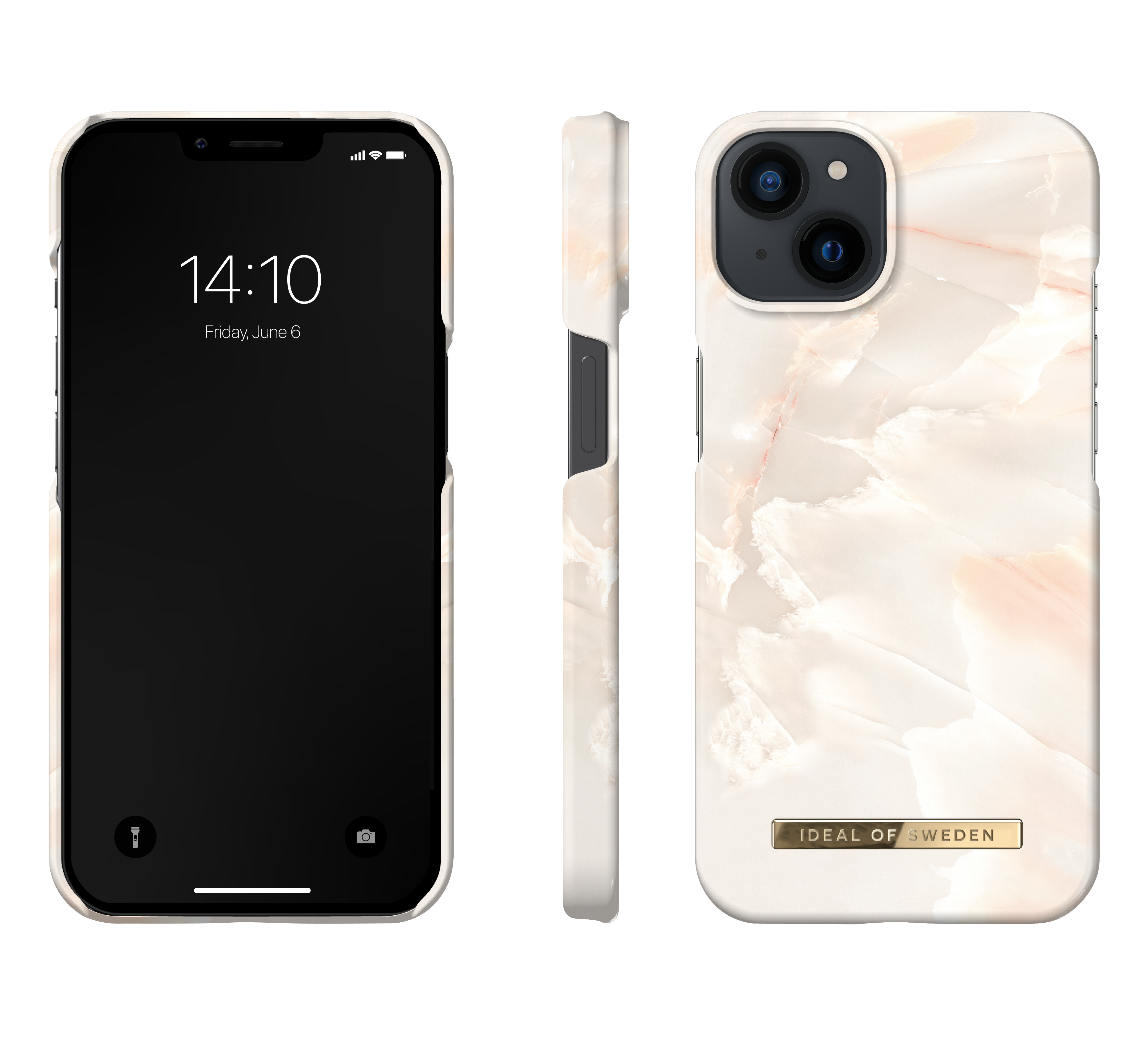 Fashion Deksel iPhone 14 Plus Rose Pearl Marble