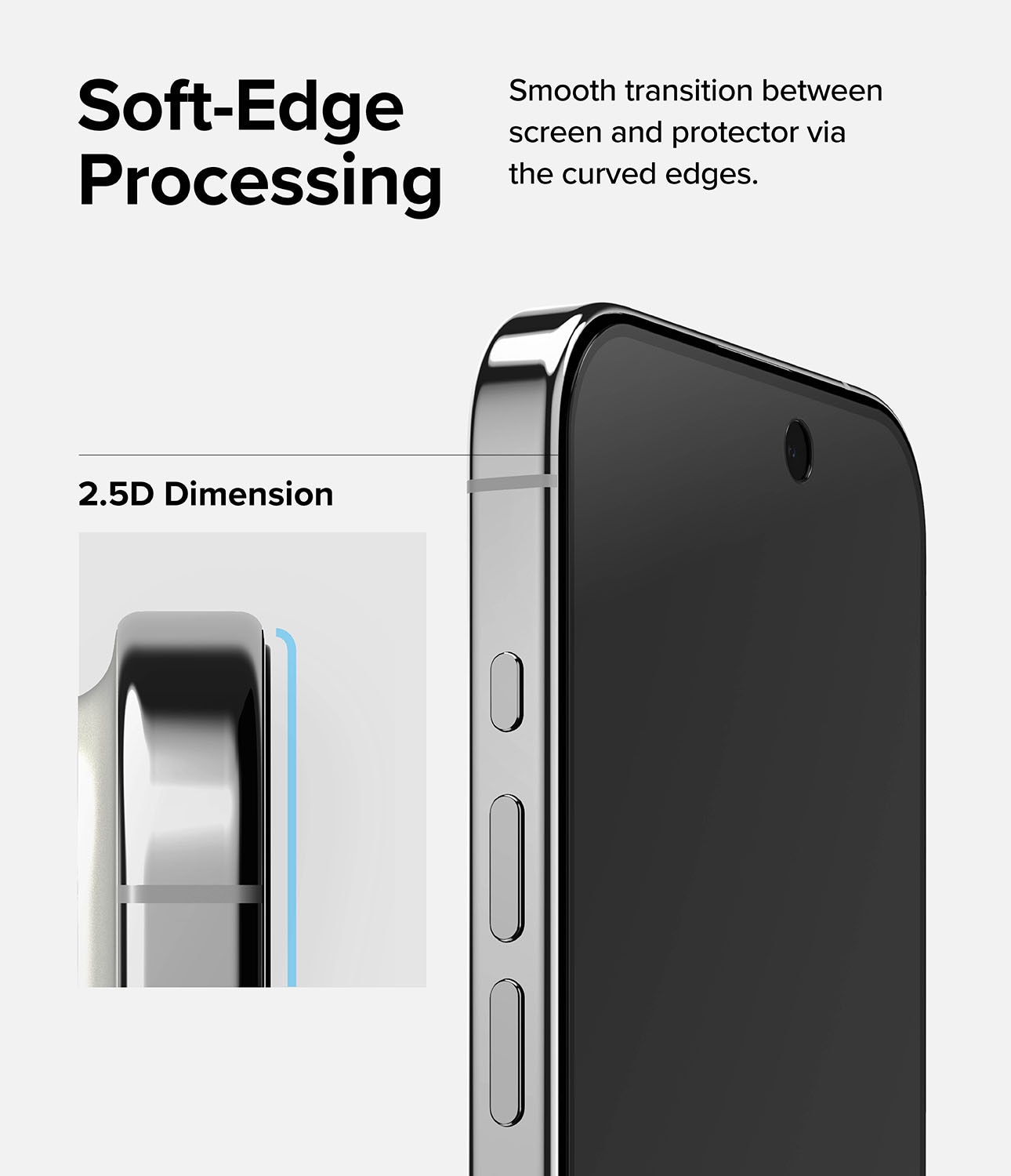 Privacy Screen Protector Glass iPhone 15 Pro