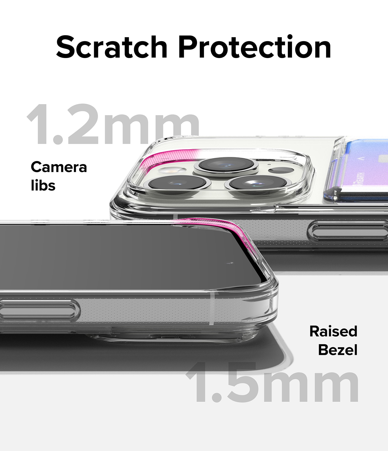 Fusion Card Case iPhone 15 Pro Clear