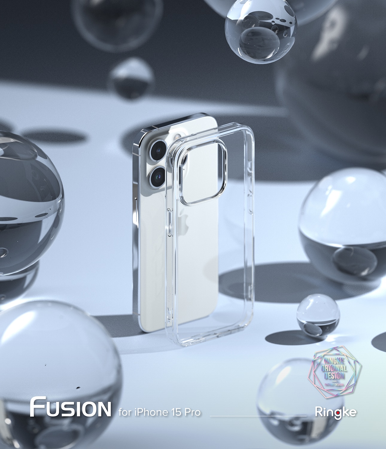 Fusion Case iPhone 15 Pro Gjennomsiktig