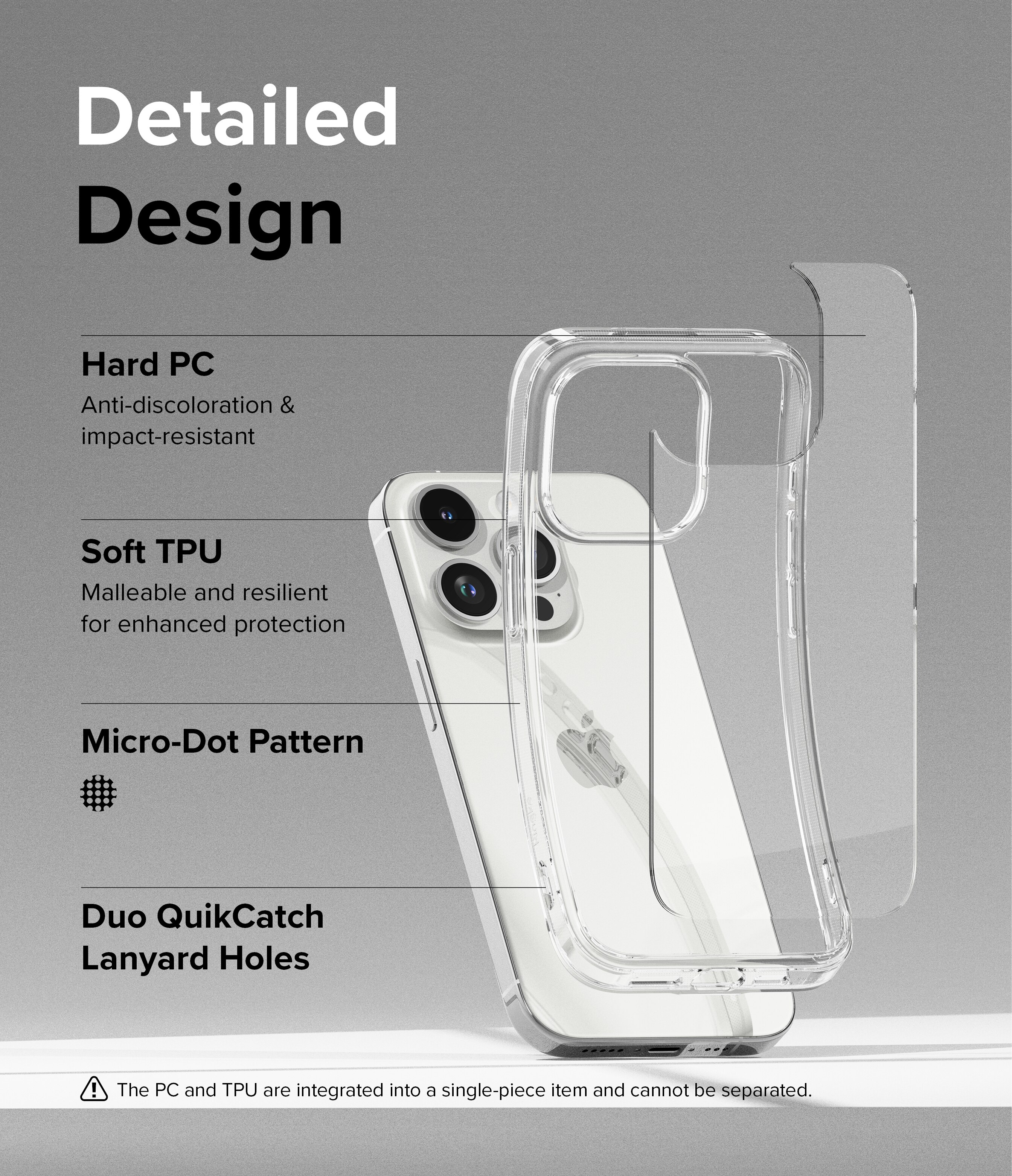 Fusion Case iPhone 15 Pro Max Gjennomsiktig
