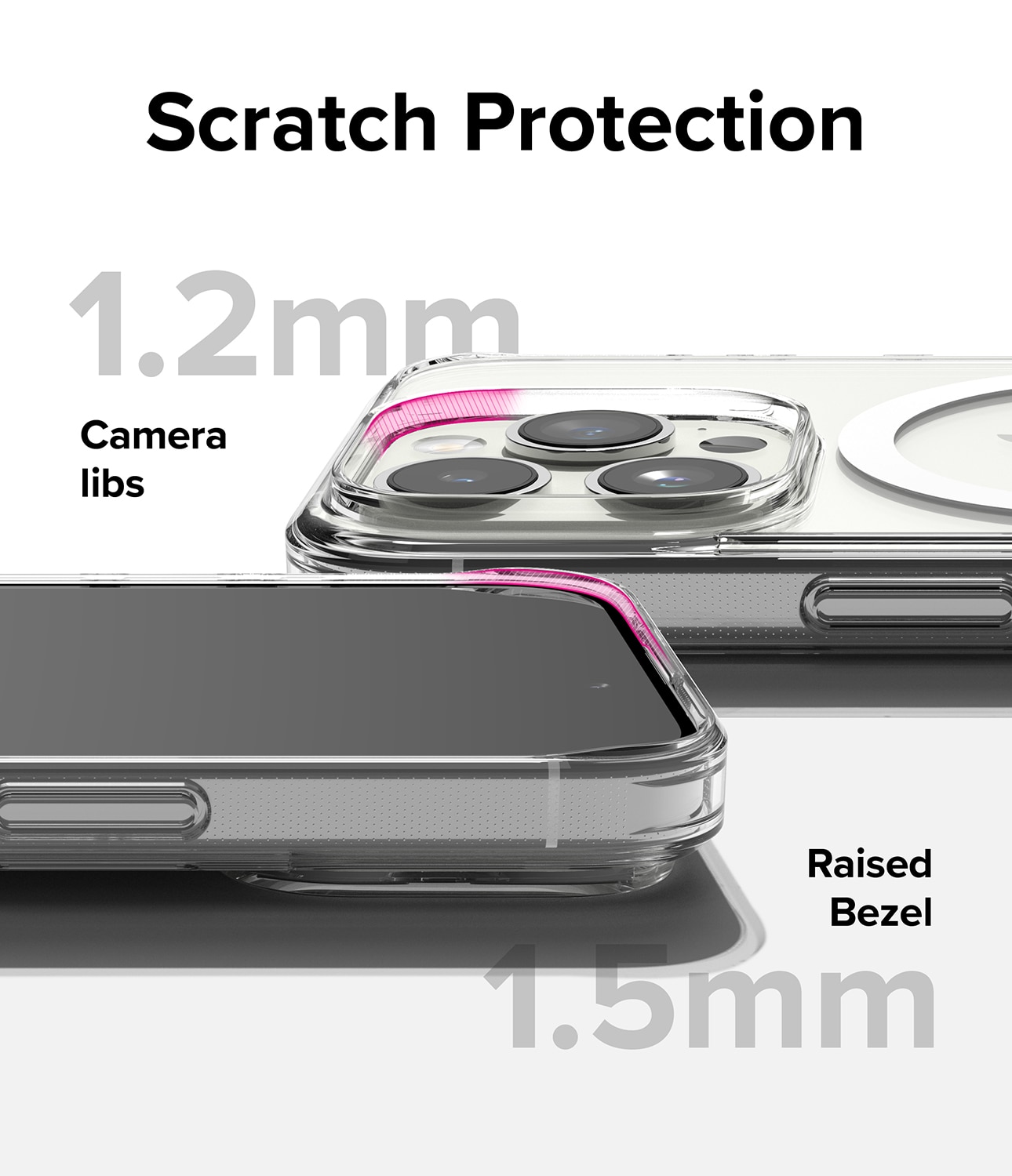 Fusion Magnetic Case iPhone 15 Pro Matte Clear
