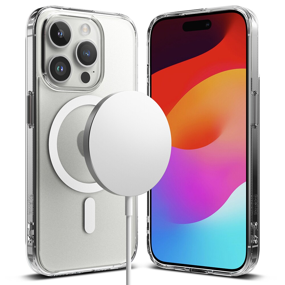 Fusion Magnetic Case iPhone 15 Pro Matt gjennomsiktig