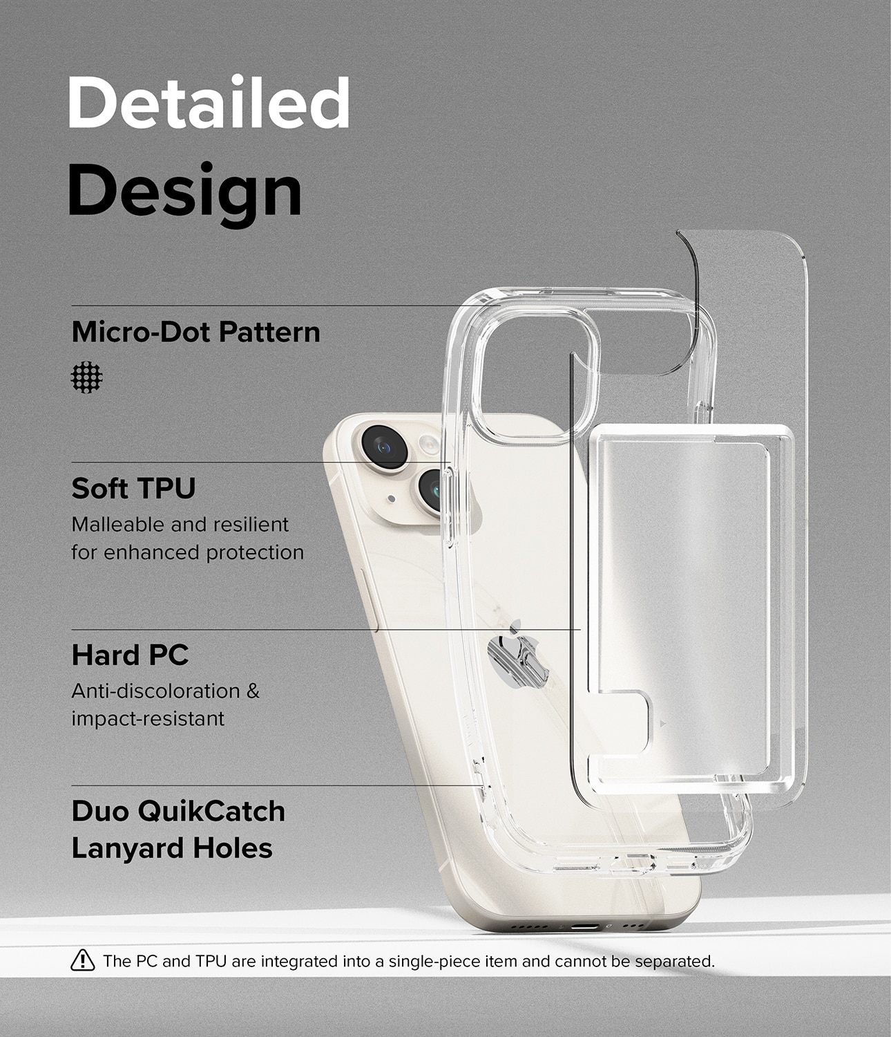 Fusion Card Case iPhone 15 Plus Clear