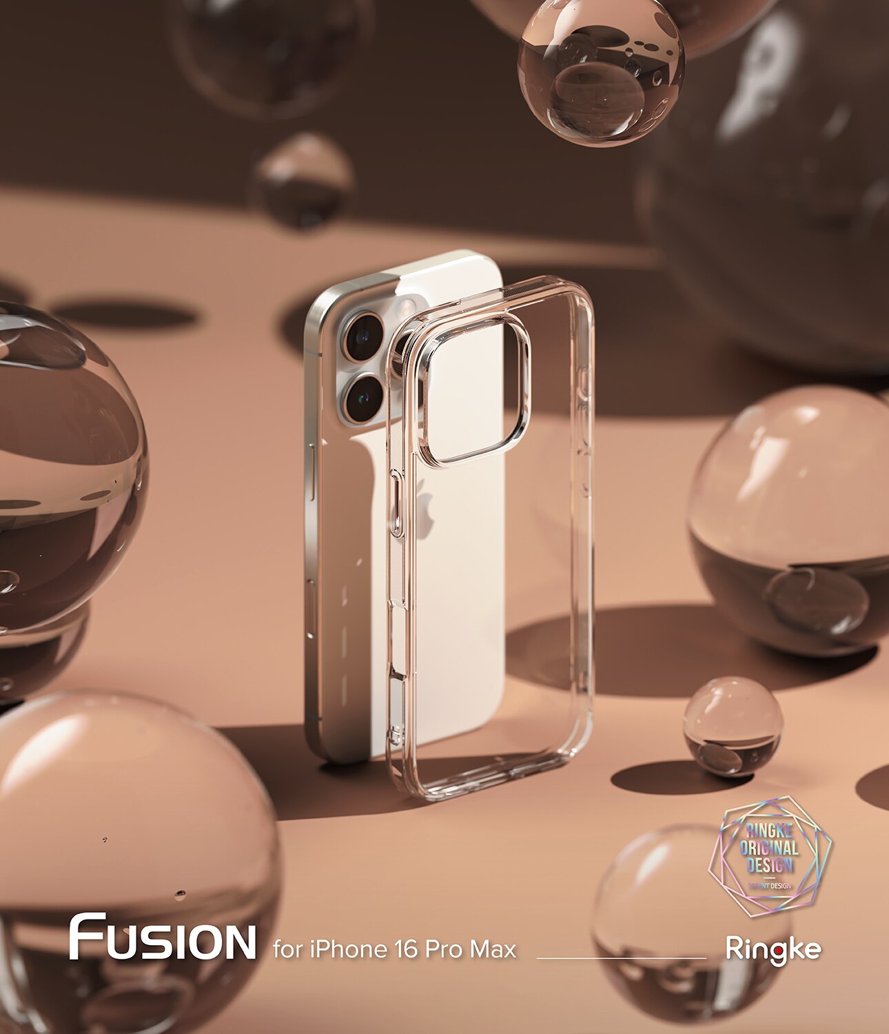 Fusion Case iPhone 16 Pro Max Gjennomsiktig