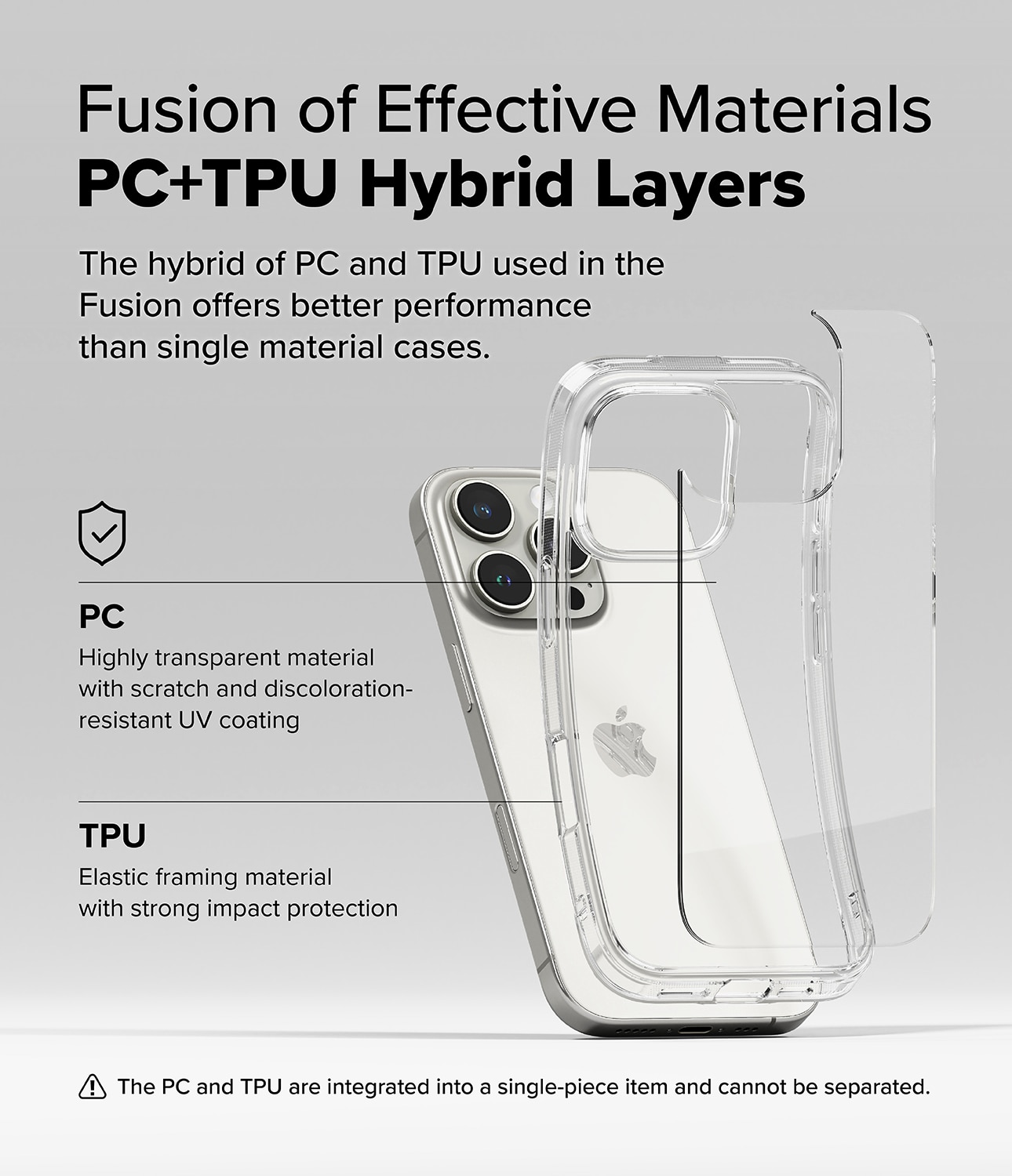 Fusion Case iPhone 16 Pro Max Gjennomsiktig
