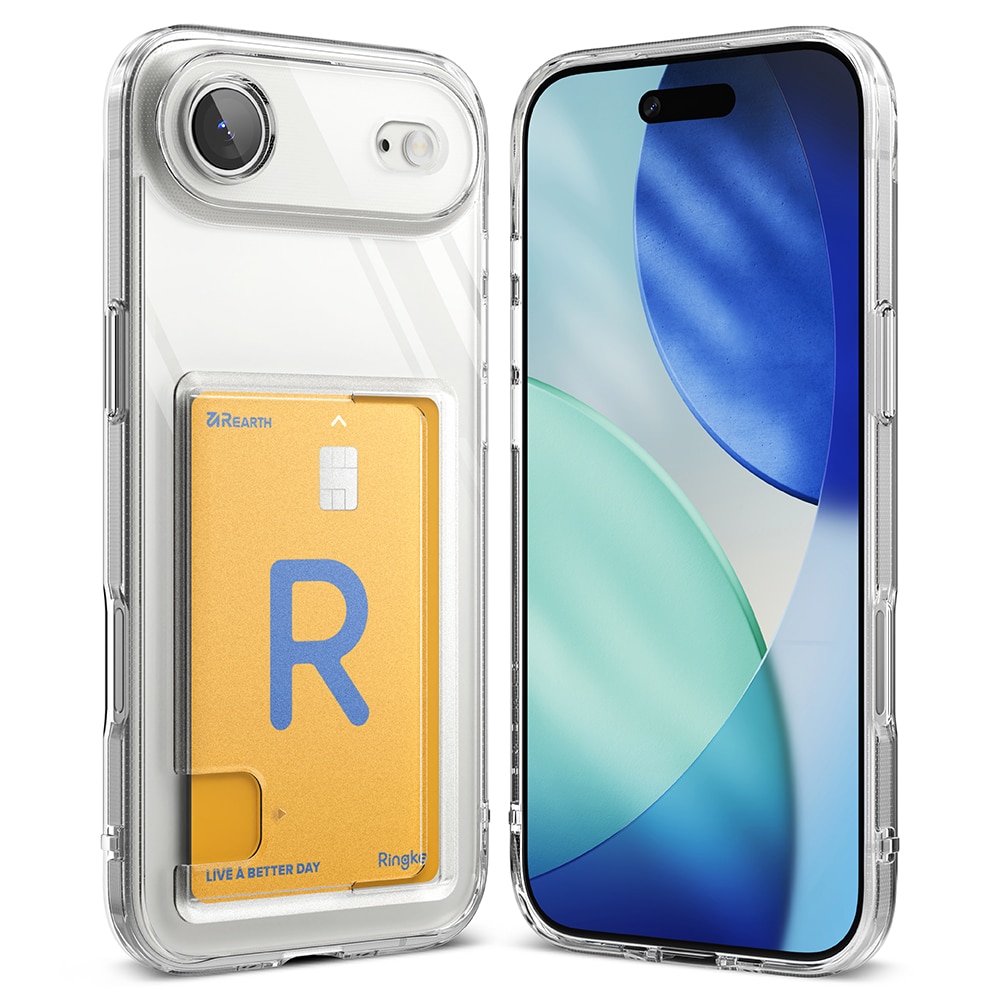 Fusion Card Case iPhone 17 Air Gjennomsiktig