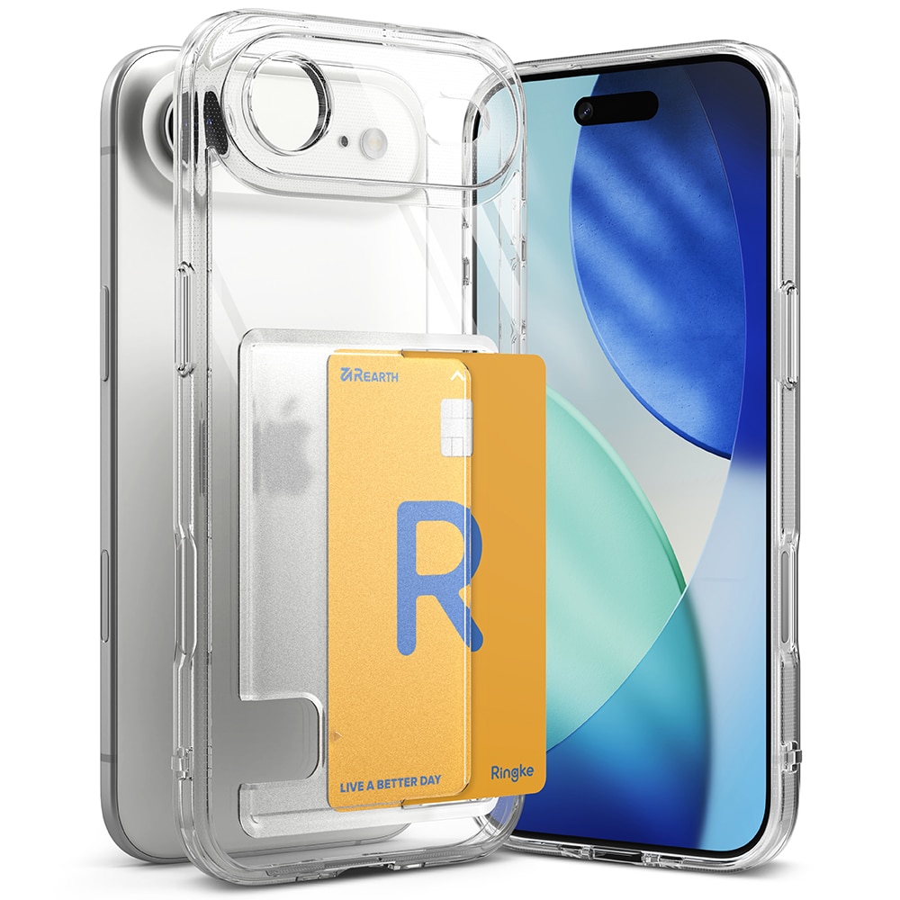 Fusion Card Case iPhone 17 Air Gjennomsiktig