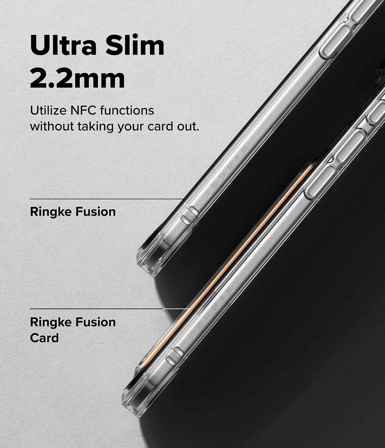 Fusion Card Case iPhone 17 Air Gjennomsiktig