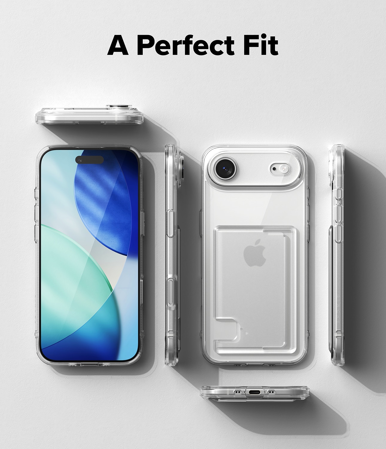 Fusion Card Case iPhone 17 Air Gjennomsiktig