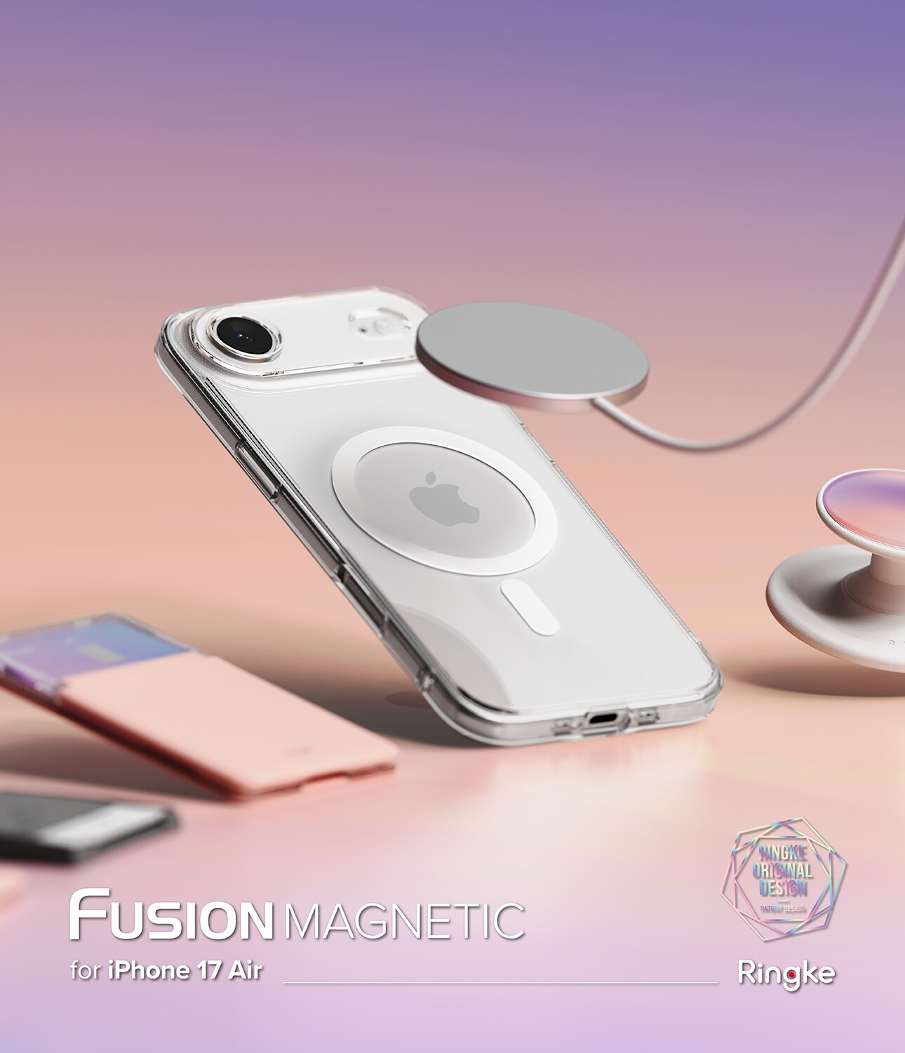 Fusion Magnetic Case iPhone 17 Air Gjennomsiktig