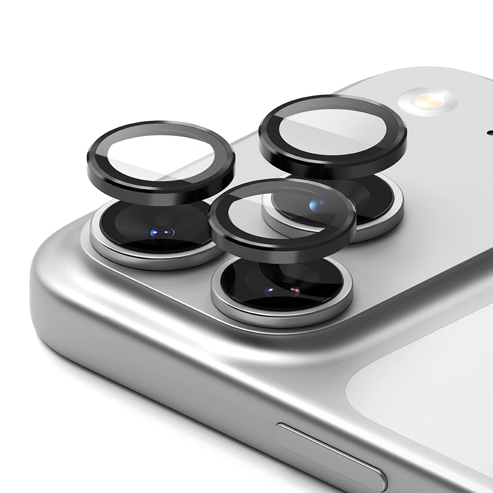 Camera Lens Frame Glass (2-pack) iPhone 17 Pro Max Black