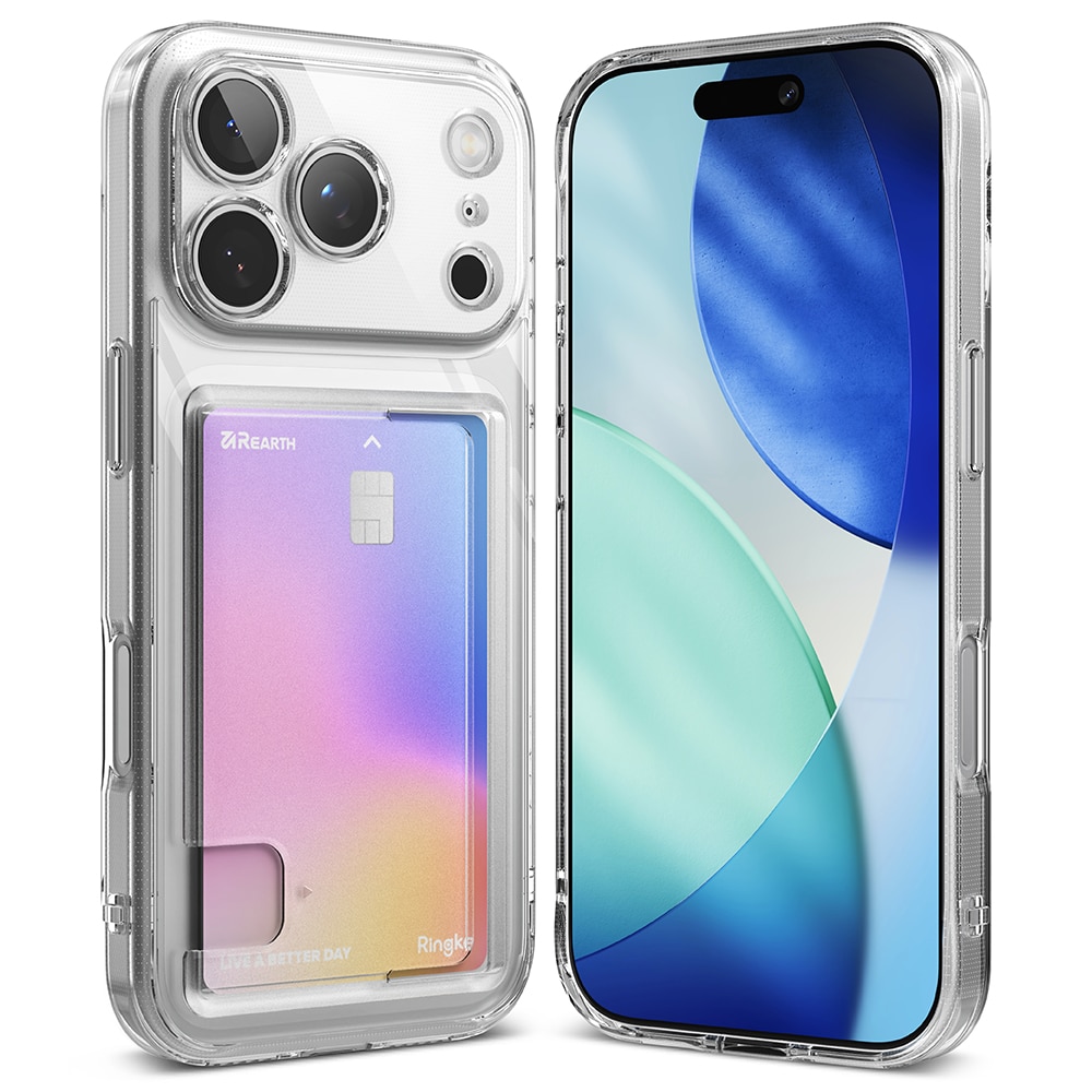Fusion Card Case iPhone 17 Pro Gjennomsiktig