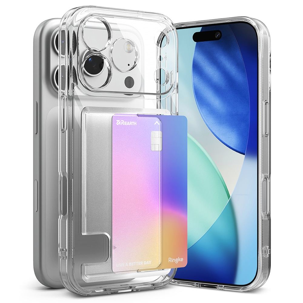 Fusion Card Case iPhone 17 Pro Gjennomsiktig