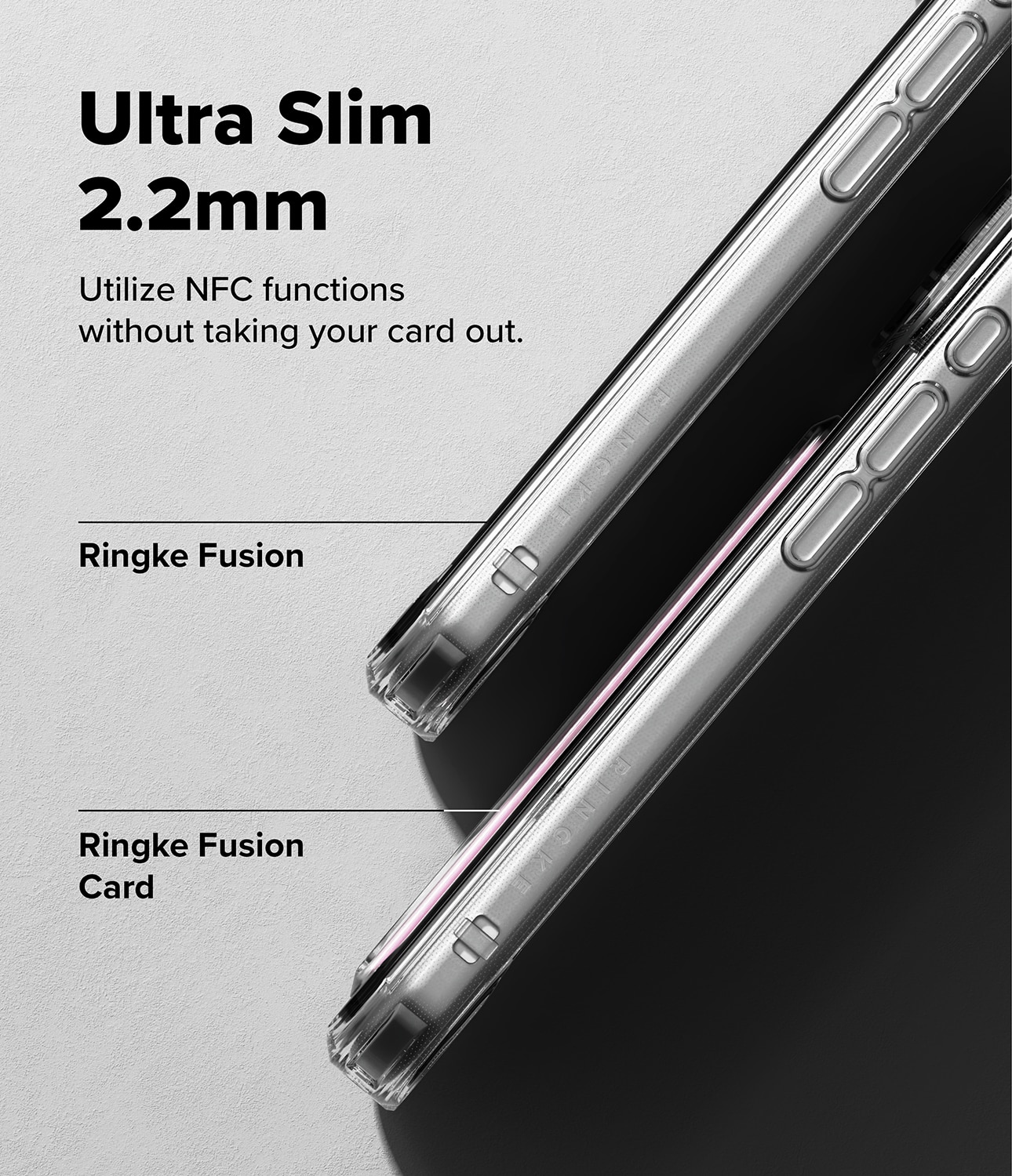 Fusion Card Case iPhone 17 Pro Max Gjennomsiktig