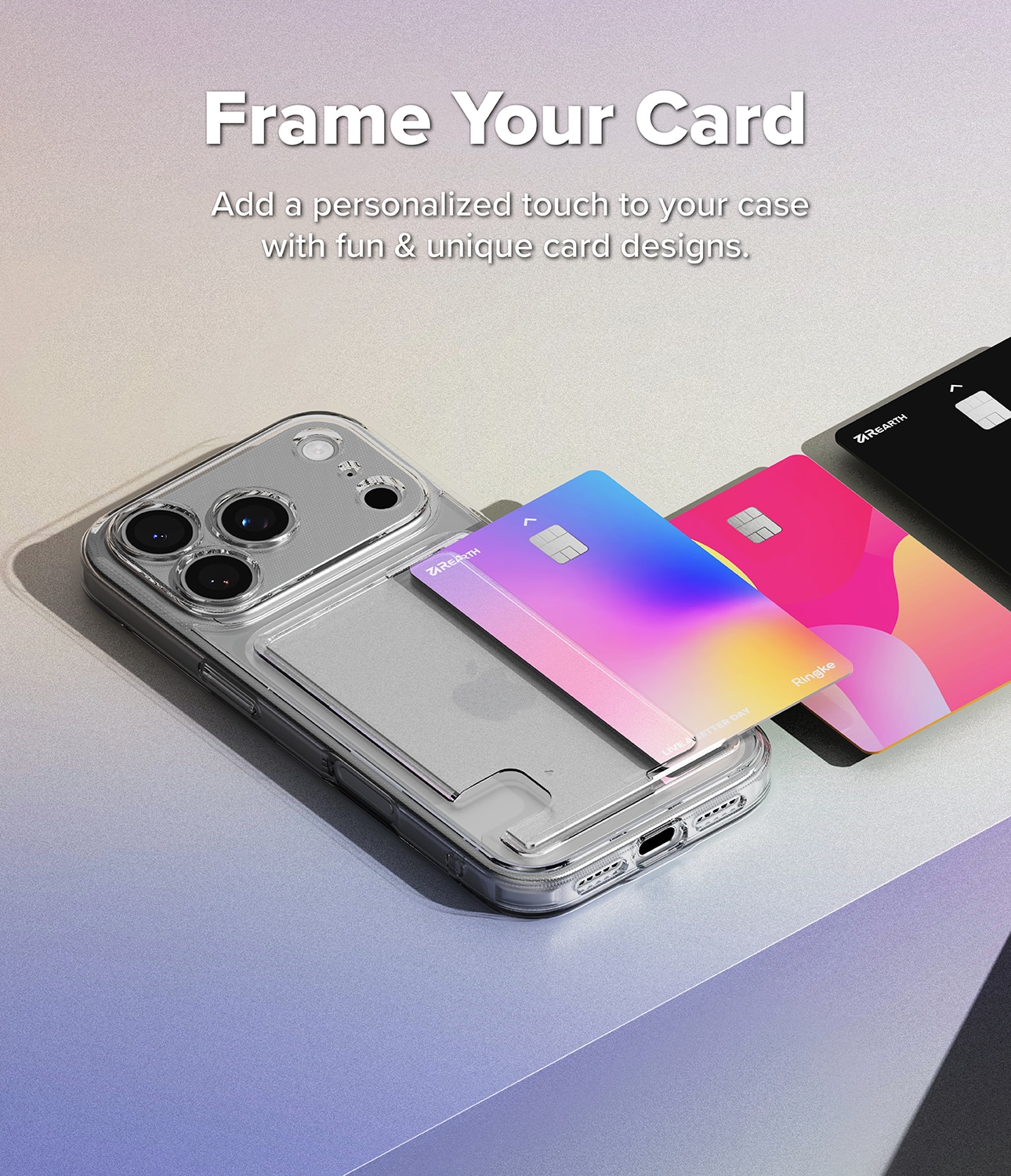 Fusion Card Case iPhone 17 Pro Max Gjennomsiktig