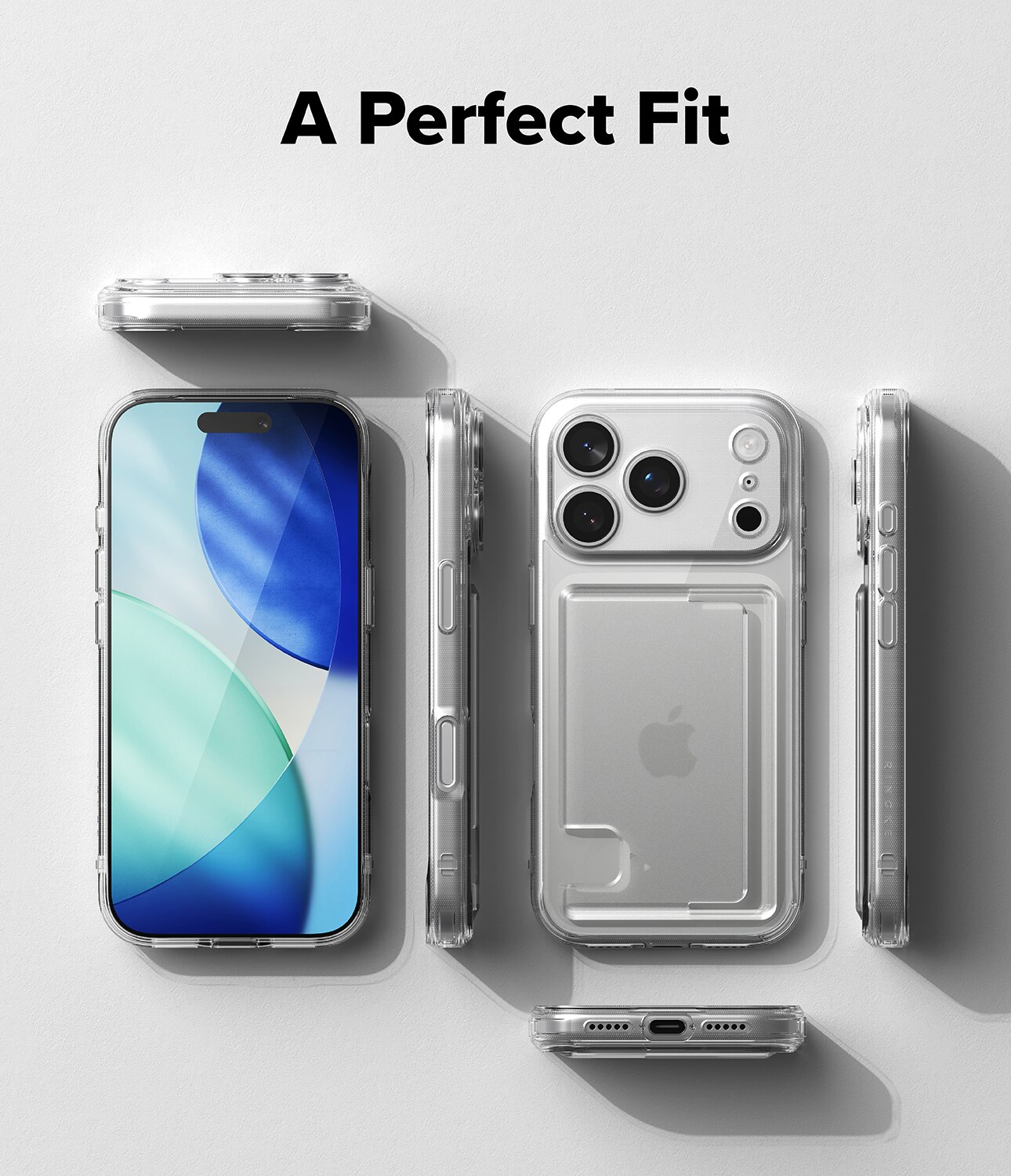 Fusion Card Case iPhone 17 Pro Max Gjennomsiktig