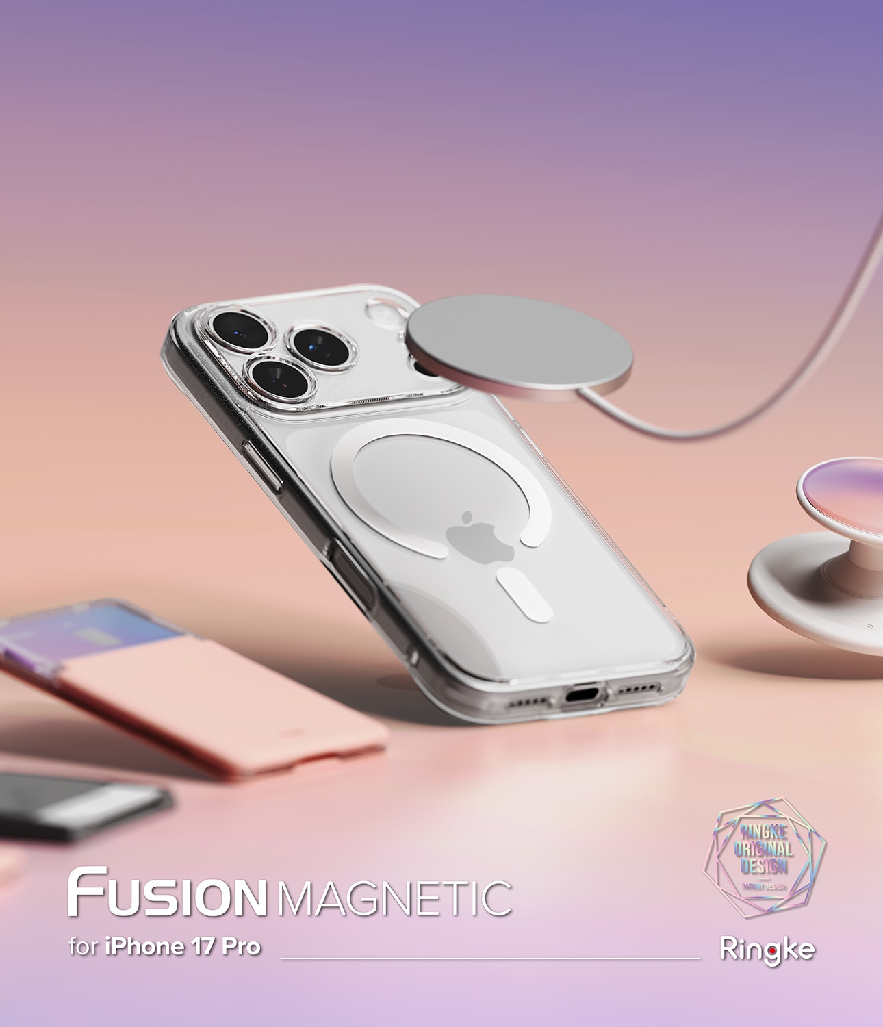 Fusion Magnetic Case iPhone 17 Pro Max Gjennomsiktig