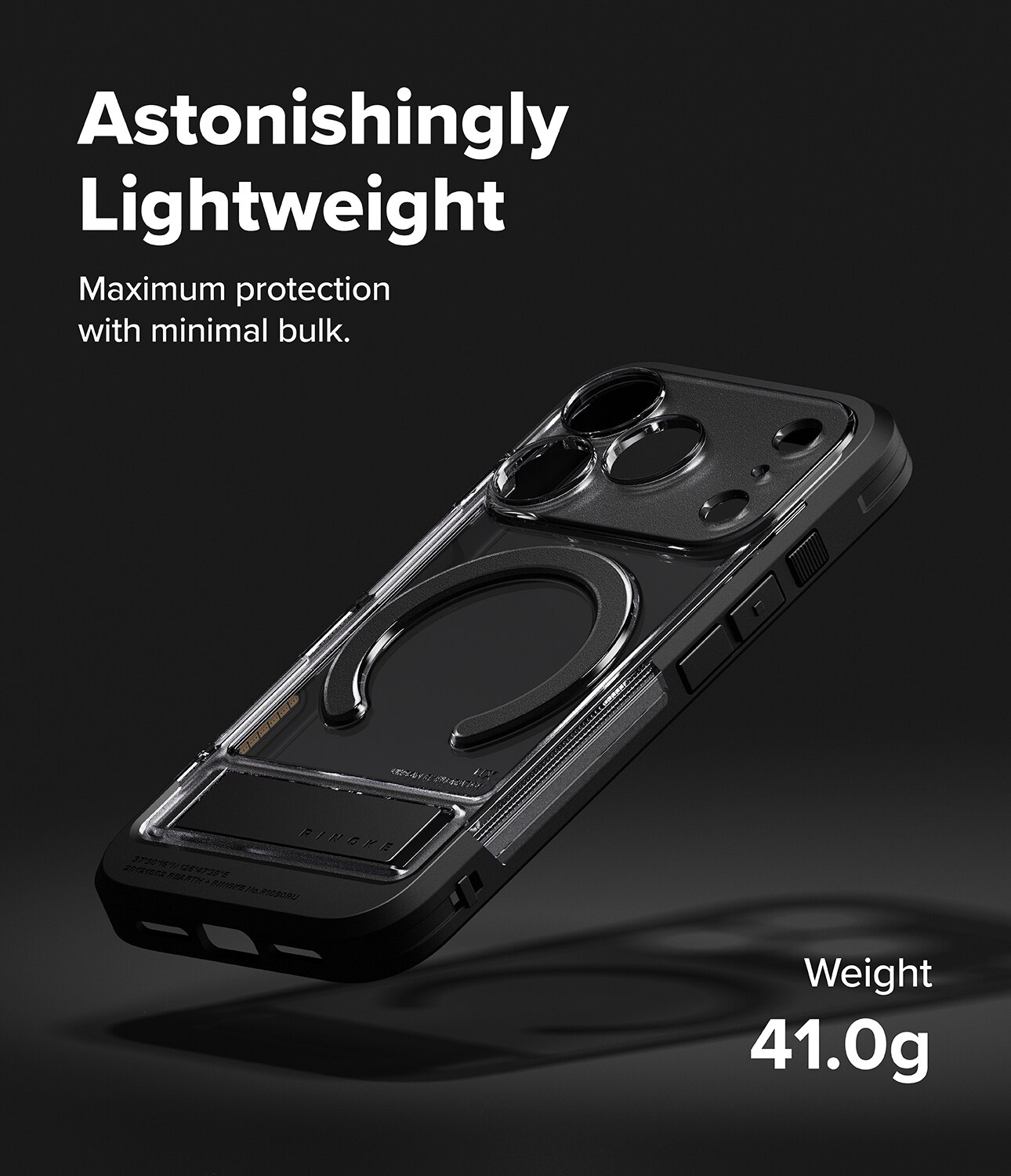 UX Magnetic Case iPhone 17 Pro Smoke Black