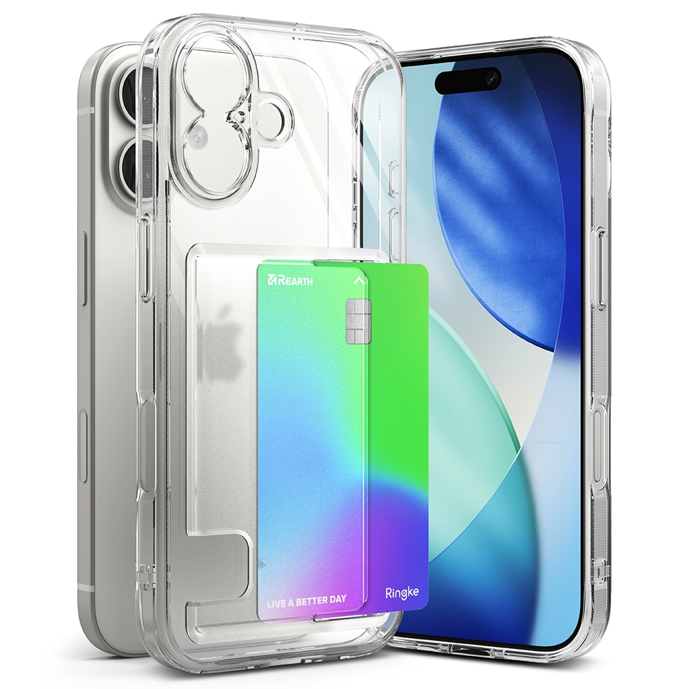 Fusion Card Case iPhone 17 Gjennomsiktig