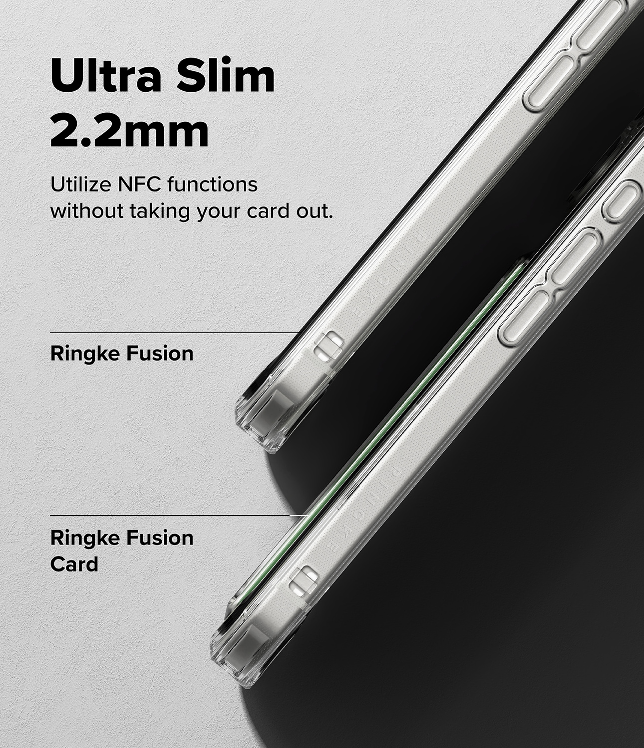 Fusion Card Case iPhone 17 Gjennomsiktig