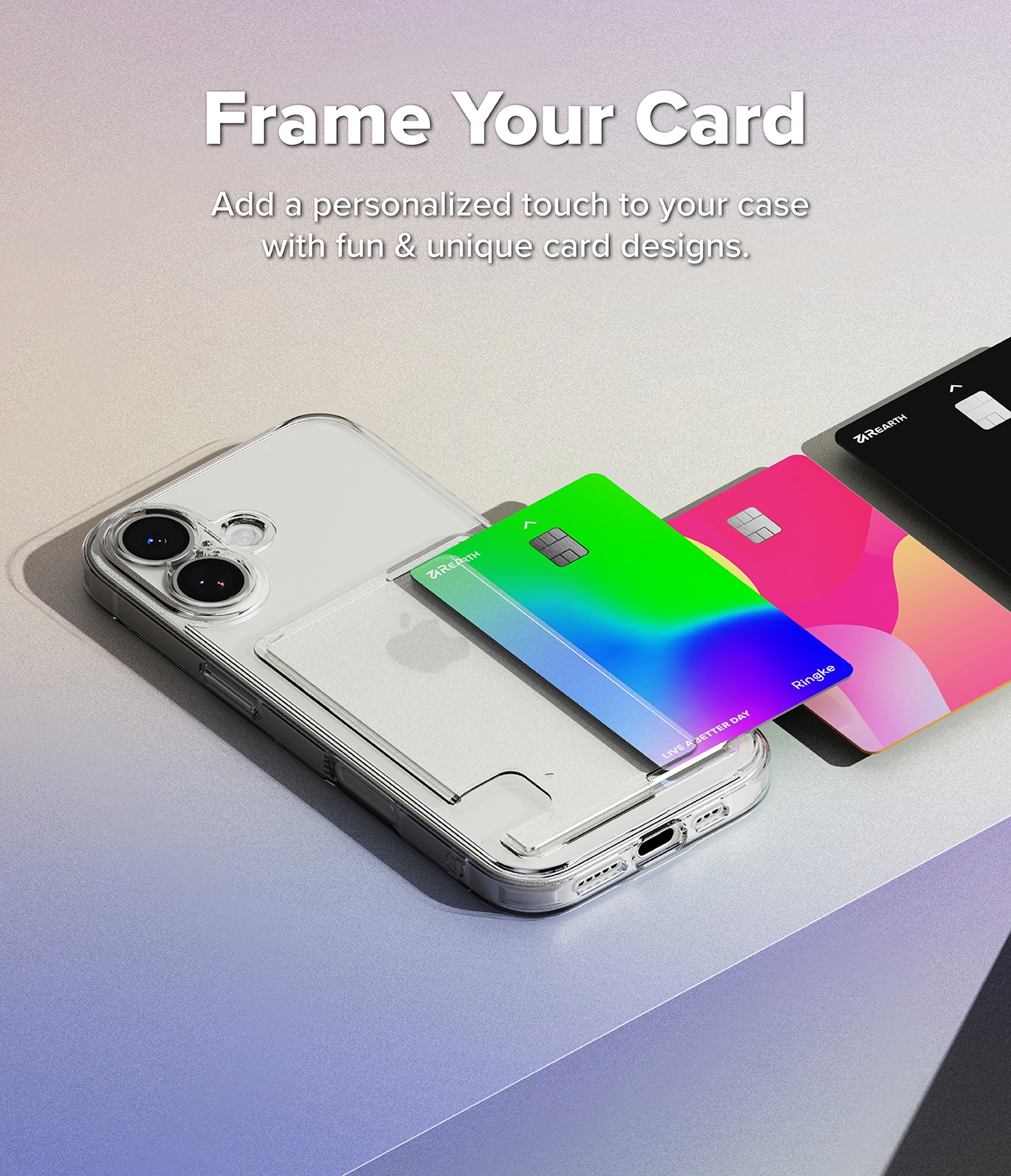 Fusion Card Case iPhone 17 Gjennomsiktig