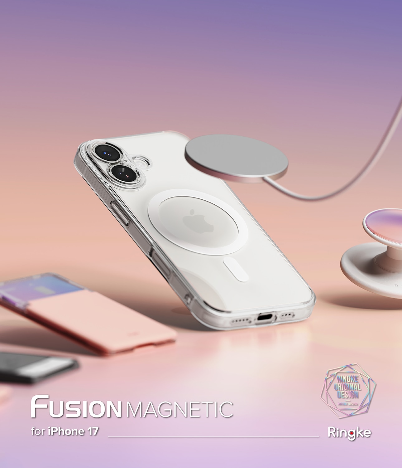 Fusion Magnetic Case iPhone 17 Gjennomsiktig