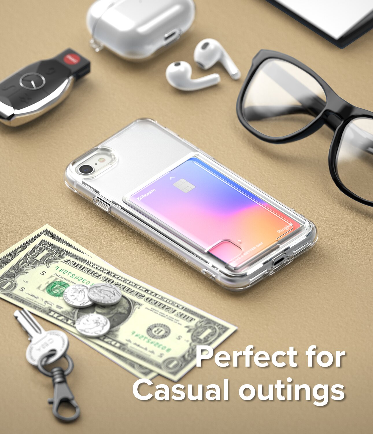 Fusion Card Case iPhone SE (2020) Clear