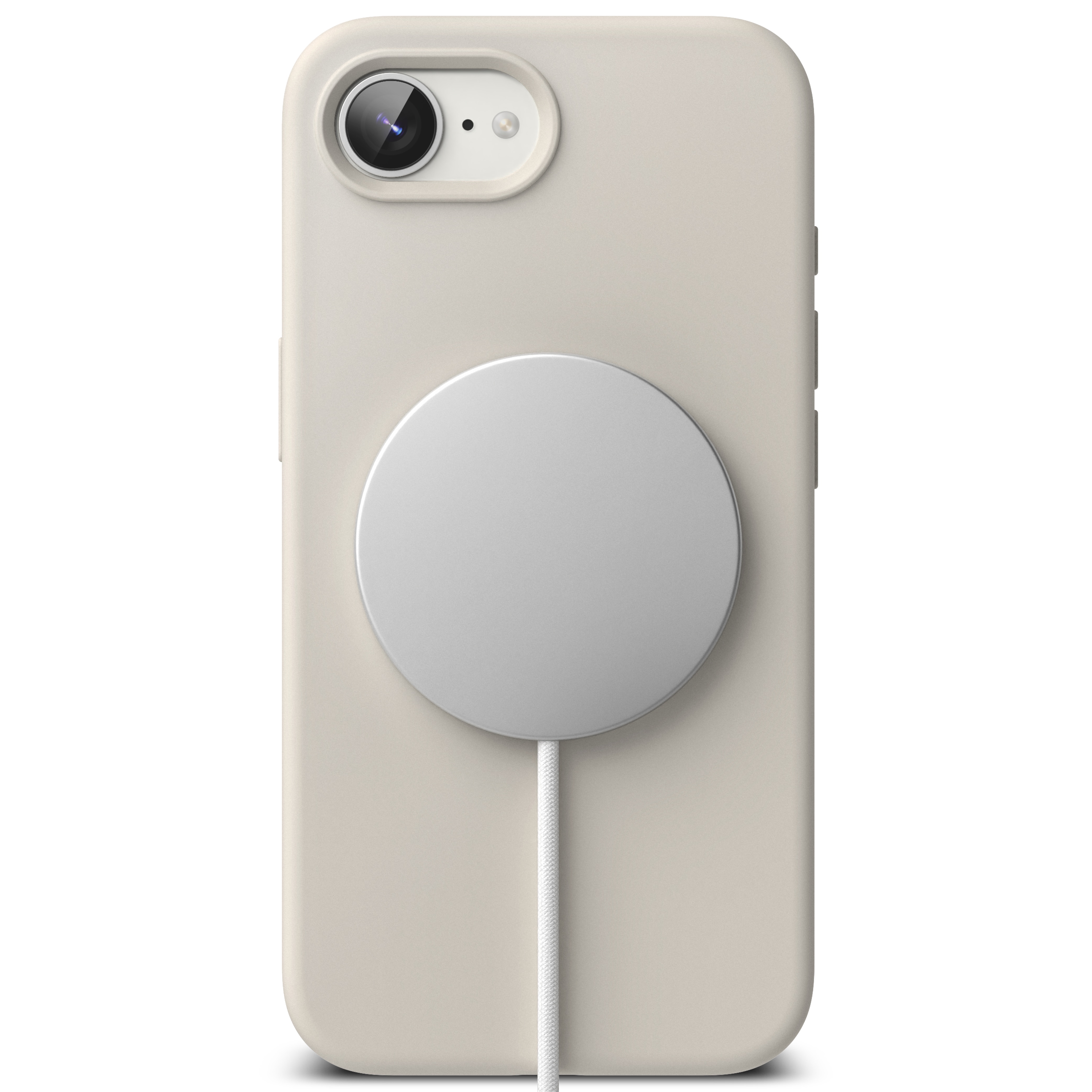 Silicone Magnetic Case iPhone 16e Stone