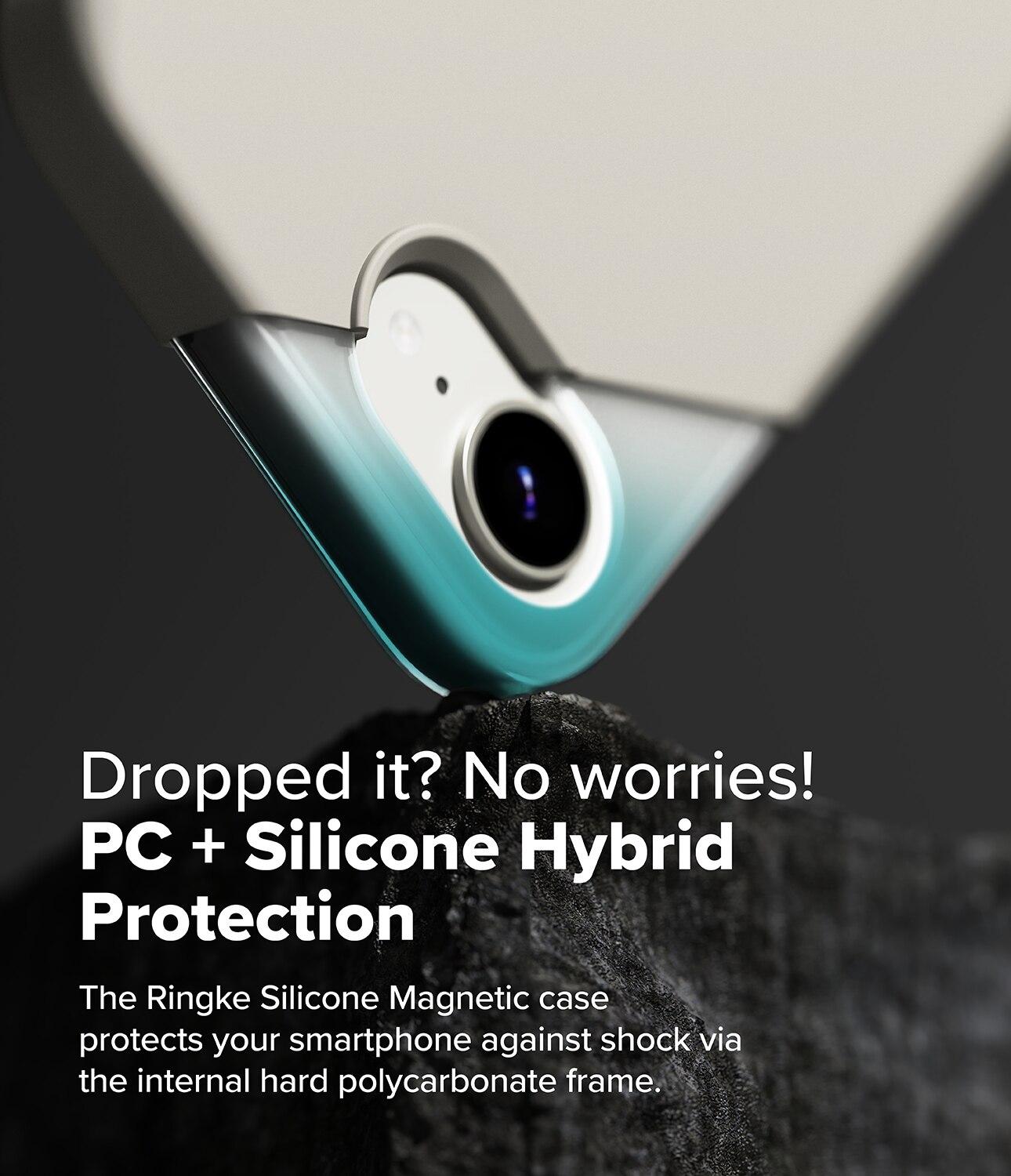 Silicone Magnetic Case iPhone 16e Stone