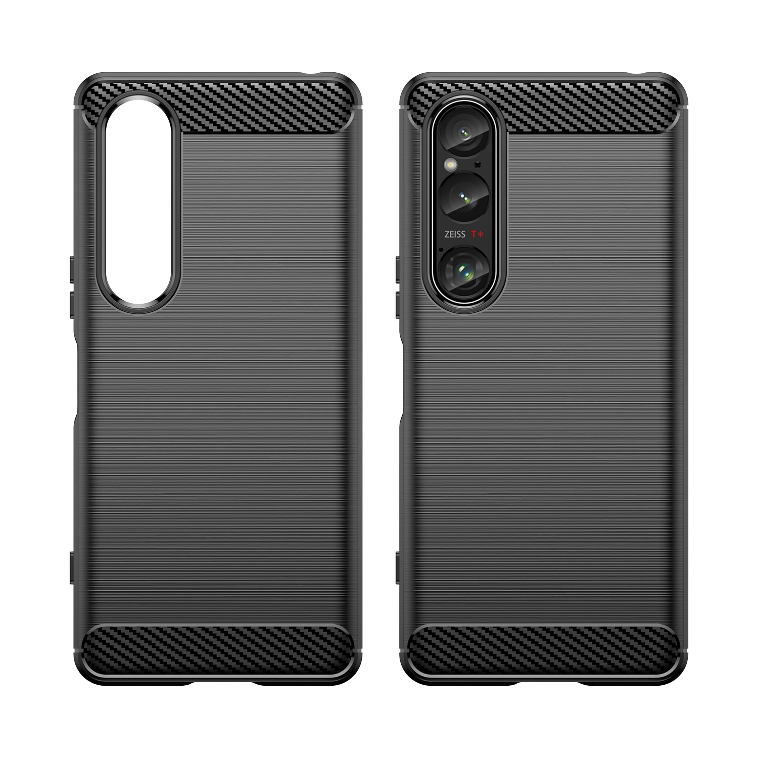 Sony Xperia 1 VI Deksel TPU Brushed Svart