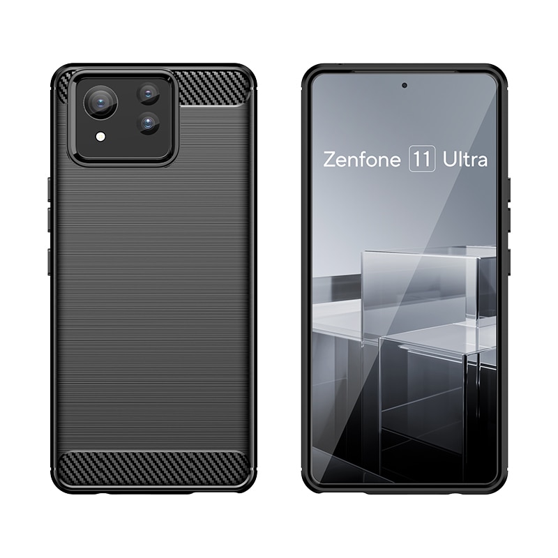 Asus Zenfone 11 Ultra Deksel TPU Brushed Black