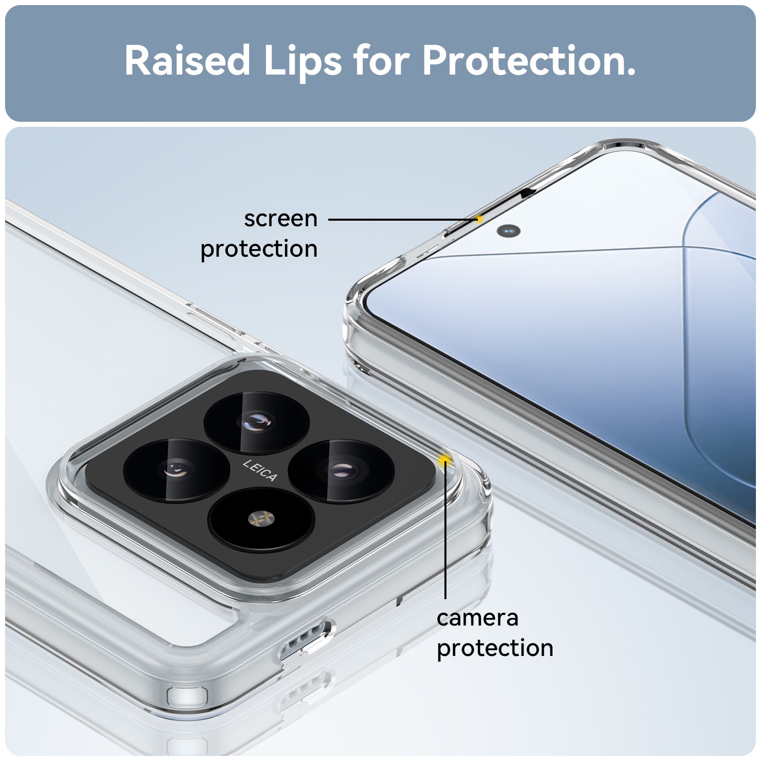 Crystal Hybrid Case Xiaomi 14 Pro gjennomsiktig