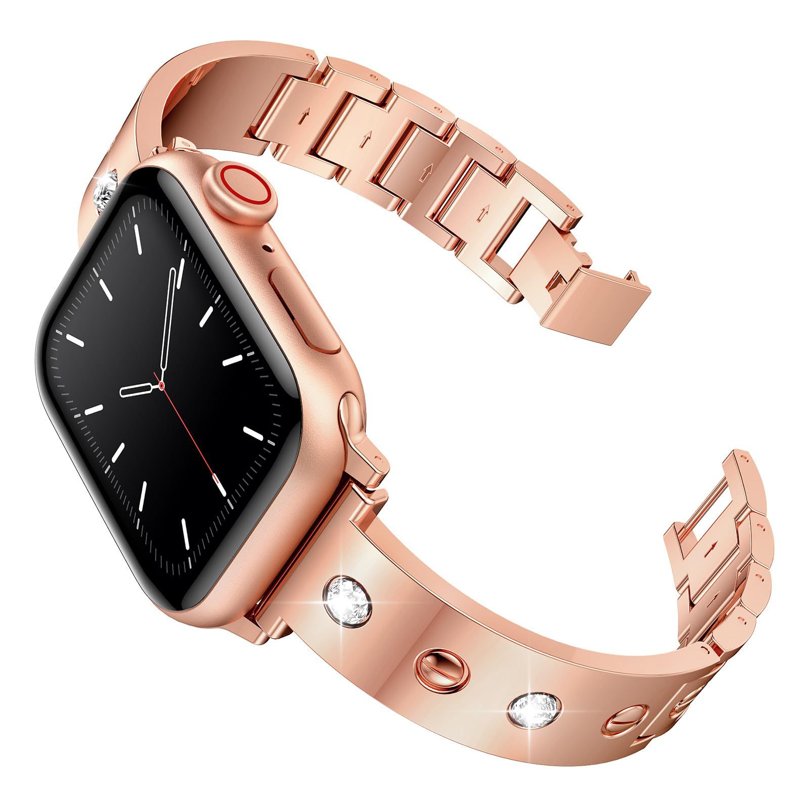 Bangle Diamond Bracelet Apple Watch 40mm rosegull