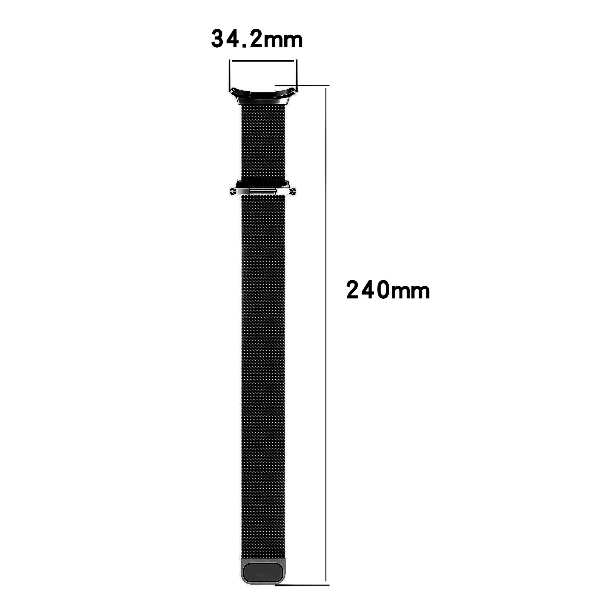 Samsung Galaxy Watch Ultra 47mm Reim Milanese Loop Svart