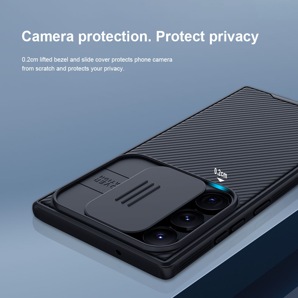 CamShield Deksel Samsung Galaxy S23 Ultra blå