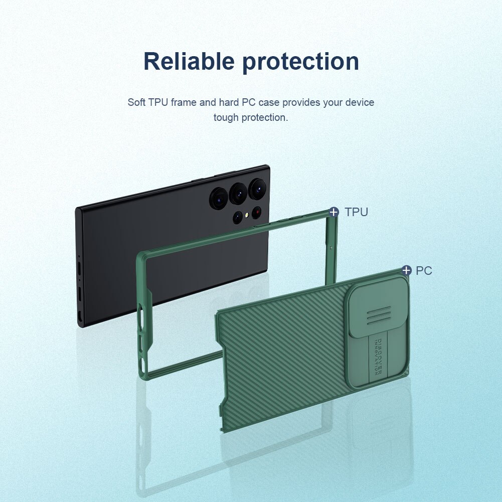 CamShield Deksel Samsung Galaxy S23 Ultra Grønn