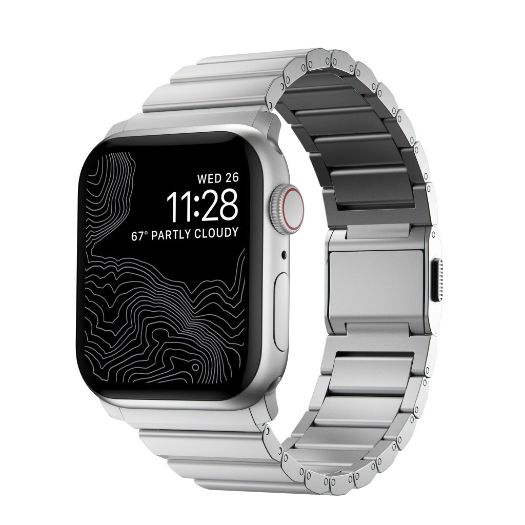 Aluminum Band Apple Watch 45mm Series 7 Silver