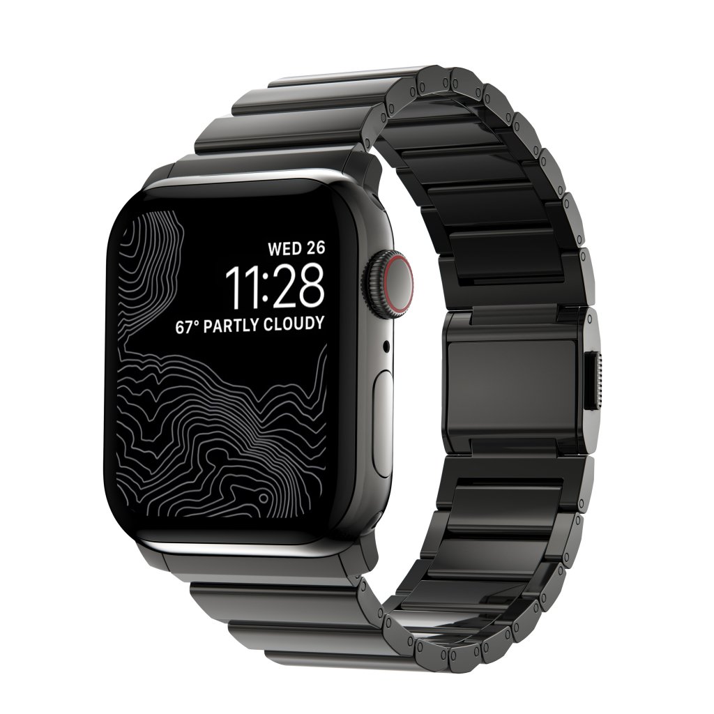 Steel Band Apple Watch SE 44mm Graphite