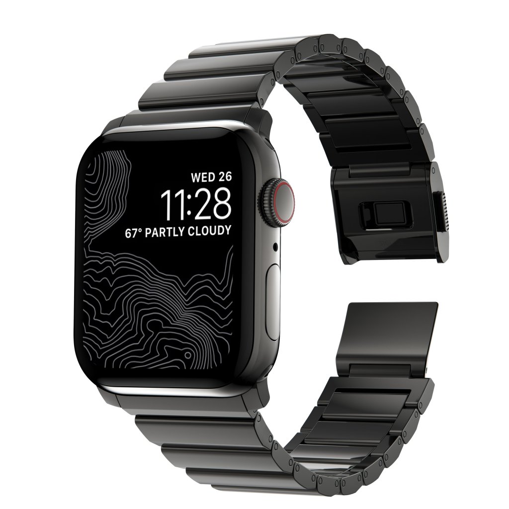 Steel Band Apple Watch 45mm Series 8 Graphite