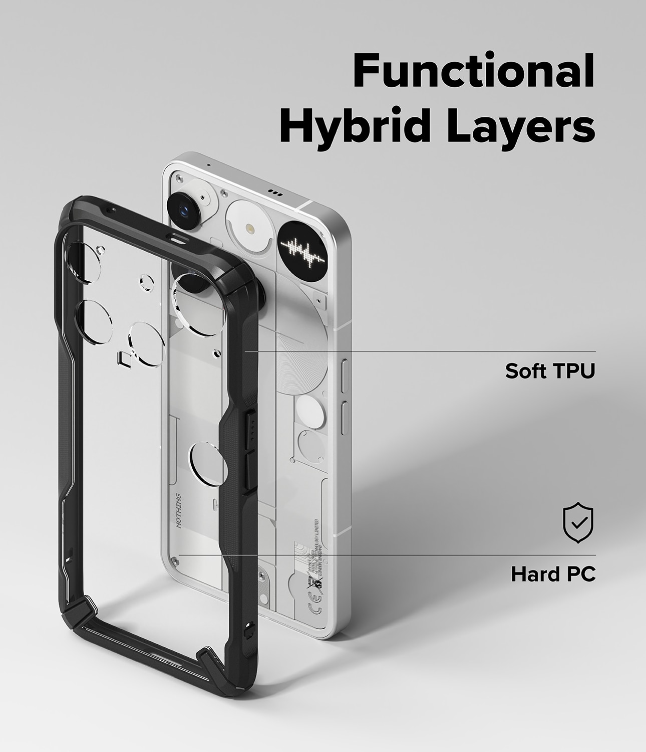Fusion X Case Nothing Phone 3 Svart