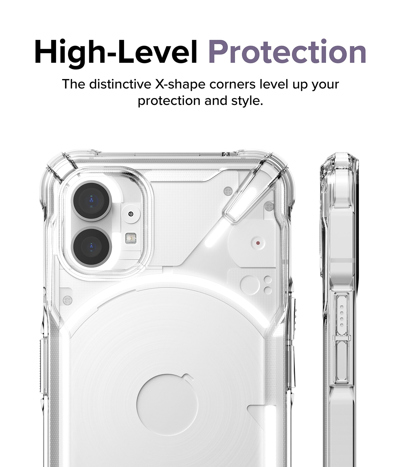Fusion X Case Nothing Phone 1 Gjennomsiktig